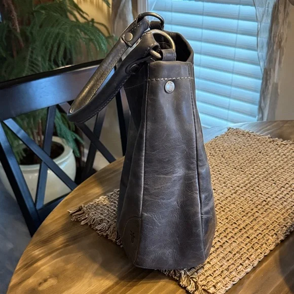 Frye Carbon Leather Hobo Bag - Picture 2 of 8